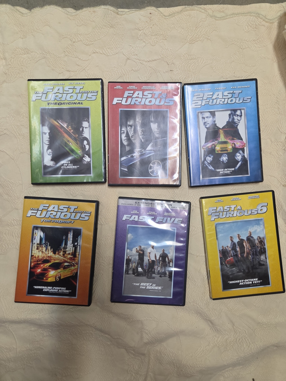 Universal Studios Fast & Furious DVD Collection 1-6